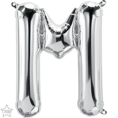 Μπαλόνι Φοιλ Μίνι Γράμμα M Ασημί 41εκ