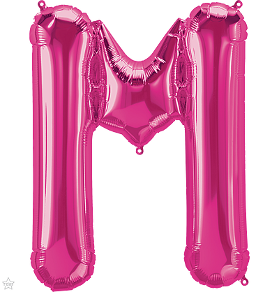 Μπαλόνι Φοιλ Μίνι Γράμμα M Φούξια 41εκ