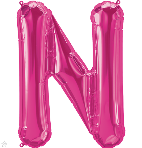 Μπαλόνι Φοιλ Γράμμα  N Φούξια 34/ 86εκ