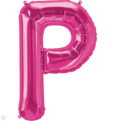 Μπαλόνι Φοιλ Μίνι Γράμμα P Φούξια 41εκ