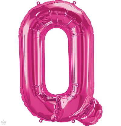 Μπαλόνι Φοιλ Μίνι Γράμμα Q Φούξια 41εκ