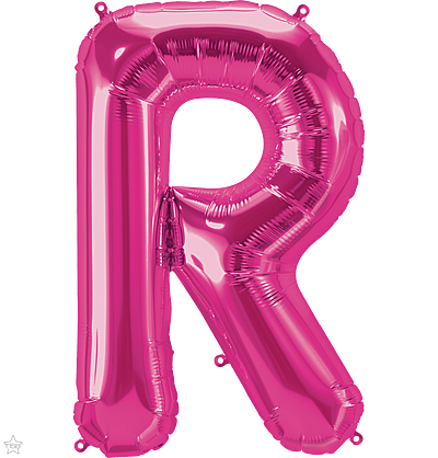 Μπαλόνι Φοιλ Γράμμα  R Φούξια 34/ 86εκ