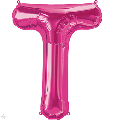 Μπαλόνι Φοιλ Γράμμα  T Φούξια 34/ 86εκ