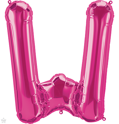 Μπαλόνι Φοιλ Γράμμα  W Φούξια 34/ 86εκ