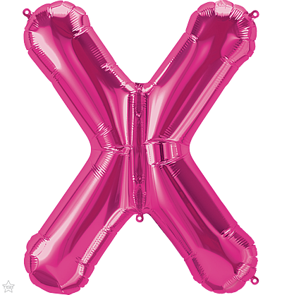 Μπαλόνι Φοιλ Γράμμα  X Φούξια 34/ 86εκ