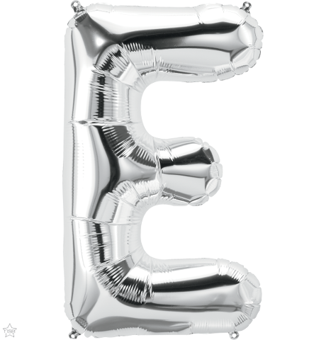 Μπαλόνι Φοιλ Γράμμα  E Ασημί 34/ 86εκ