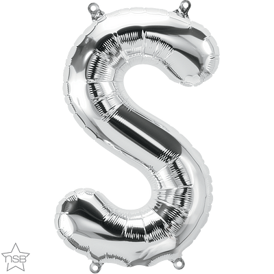 Μπαλόνι Φοιλ Μίνι Γράμμα S Ασημί 41εκ