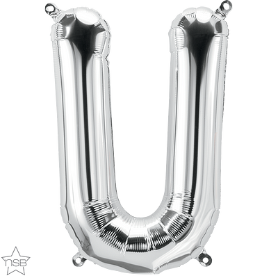 Μπαλόνι Φοιλ Μίνι Γράμμα U Ασημί 41εκ