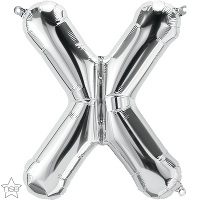 Μπαλόνι Φοιλ Μίνι Γράμμα X Ασημί 41εκ
