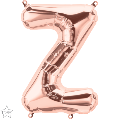 Μπαλόνι Φοιλ Γράμμα μίνι Z  Ροζ Χρυσό 16/ 41εκ