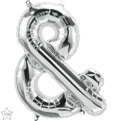 Μπαλόνι Φοιλ Γράμμα Ασημί Σύμβολο & 34/ 86εκ