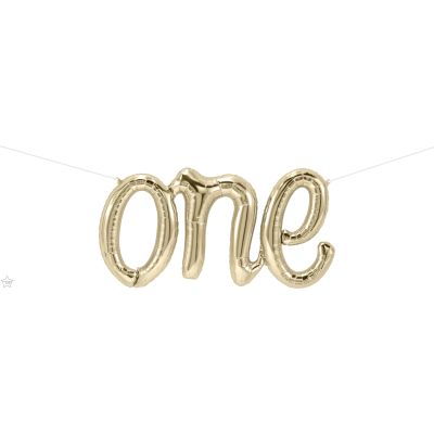 Μπαλόνι Φοιλ 30 Script Phrase one Λευκόχρυσος