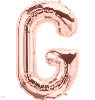 Μπαλόνι Φοιλ Γράμμα  G  Ροζ Χρυσό 34/ 86εκ