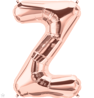 Μπαλόνι Φοιλ Γράμμα  Z  Ροζ Χρυσό 34/ 86εκ