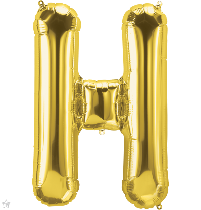 Μπαλόνι Φοιλ Γράμμα  H  Χρυσό 34/ 86εκ