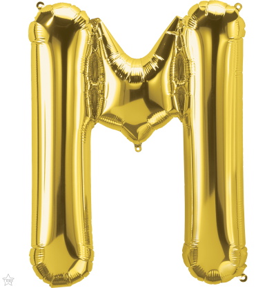 Μπαλόνι Φοιλ Γράμμα  M  Χρυσό 34/ 86εκ