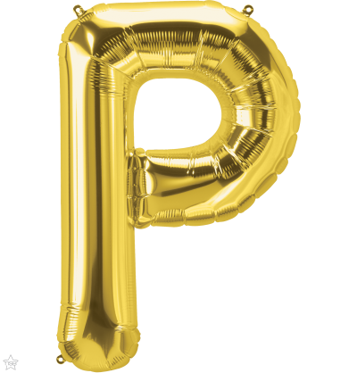 Μπαλόνι Φοιλ Γράμμα  P  Χρυσό 34/ 86εκ