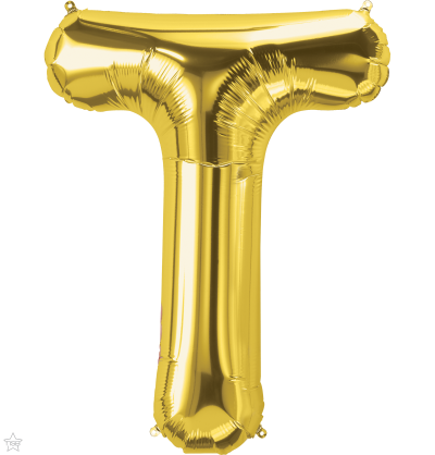 Μπαλόνι Φοιλ Γράμμα  T  Χρυσό 34/ 86εκ