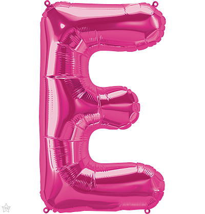 Μπαλόνι Φοιλ Γράμμα  E Φούξια 34/ 86εκ