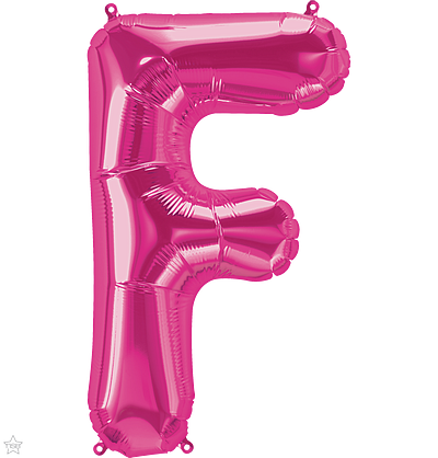 Μπαλόνι Φοιλ Γράμμα  F Φούξια 34/ 86εκ