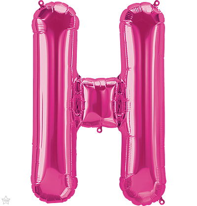 Μπαλόνι Φοιλ Μίνι Γράμμα H Φούξια 41εκ