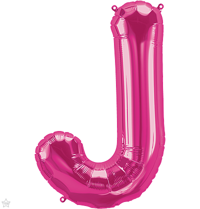 Μπαλόνι Φοιλ Μίνι Γράμμα J Φούξια 41εκ