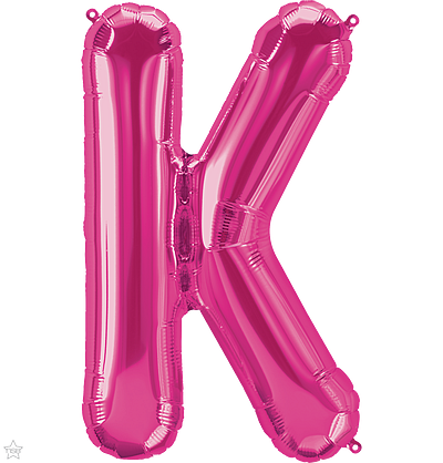 Μπαλόνι Φοιλ Γράμμα  K Φούξια 34/ 86εκ