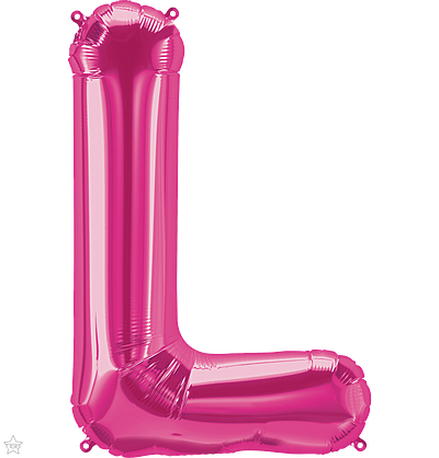 Μπαλόνι Φοιλ Γράμμα  L Φούξια 34/ 86εκ