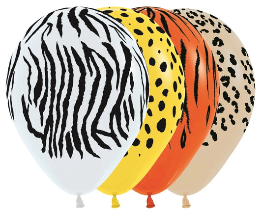 Μπαλόνια Λατέξ 12'' Animal Print / 25 τμχ