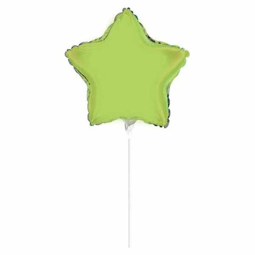 5" Mini Shape Μπαλόνι Λάιμ Πράσινο Αστέρι