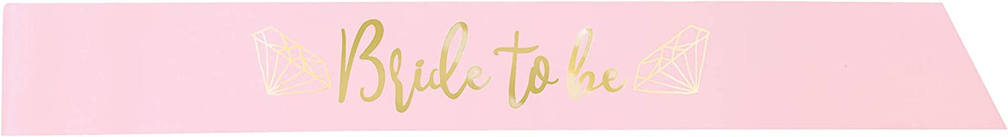 Κορδέλα Ροζ & Χρυσό Bride to be