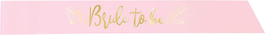 Κορδέλα Ροζ & Χρυσό Bride to be