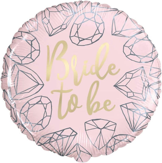 Μπαλόνι Φοιλ  18 Bride to Be Pink Diamond Trendy Theme / 46 εκ