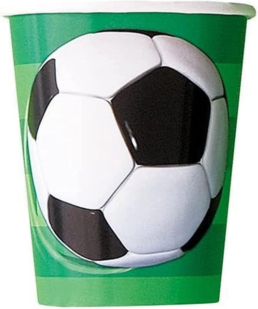 Χάρτινα Ποτήρια 250ml Ποδόσφαιρο /Soccer 8 τεμ