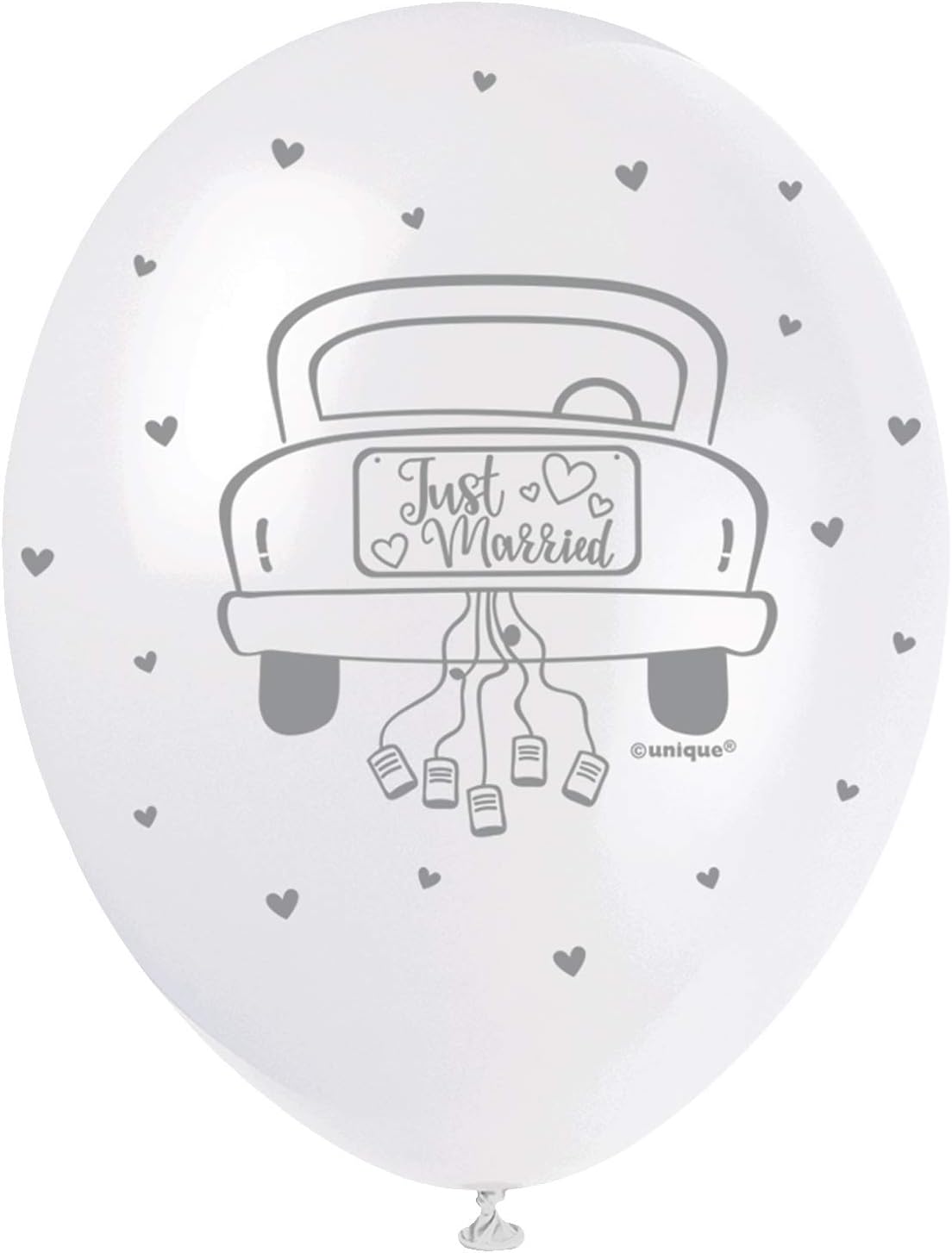 Λαστιχένια μπαλόνια 12 Just Married / 5 τεμ.