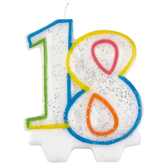 Κερί Polka Dots Νο 18 / 8 εκ