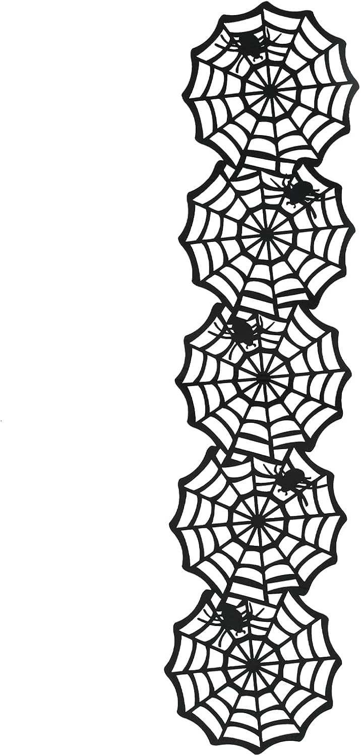 Runner Τσόχινο Τραπεζιού Ιστός Αράχνης  (23.19 x 1.27 x 22.86 εκ.)