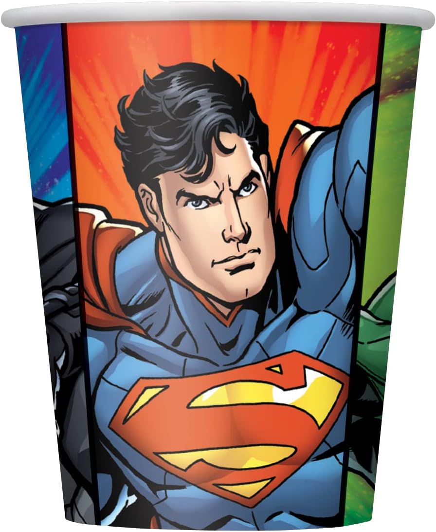Ποτήρια Χάρτινα 266ml Justice League /8 τεμ
