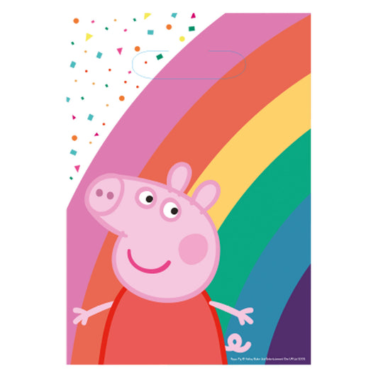 Τσάντες Δώρου Χαρτ.Peppa Pig  23.4 x 16.2 εκ / 8 τεμ