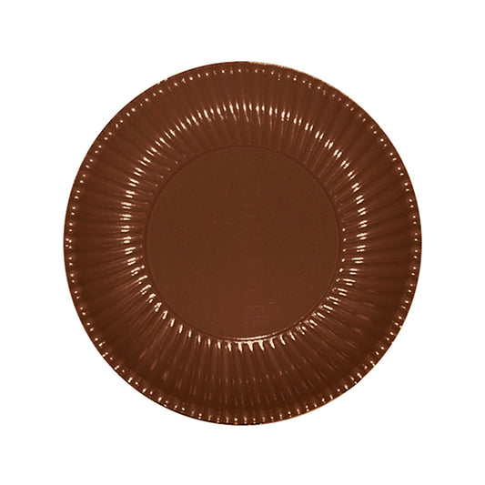 Πιάτα χάρτινα γλυκού Καφέ / 10 τεμ