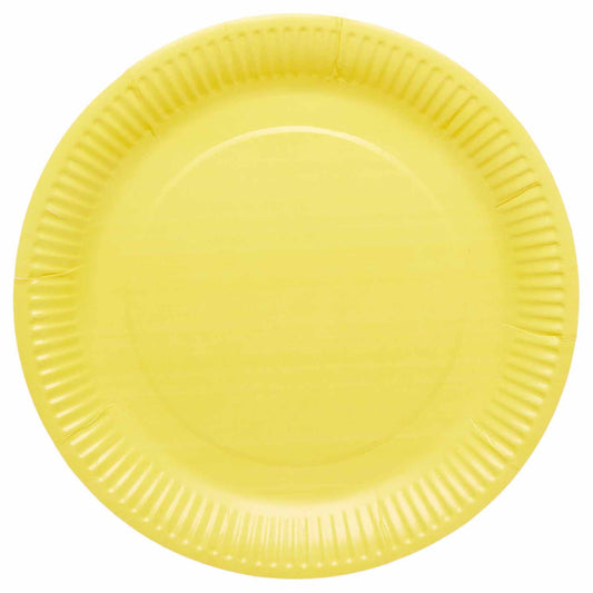 Πιάτα Φαγητού Κιτρινο 23εκ / 8 τεμ