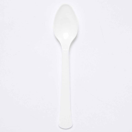 Κουταλάκια Λευκά Coconut / 24 τεμ