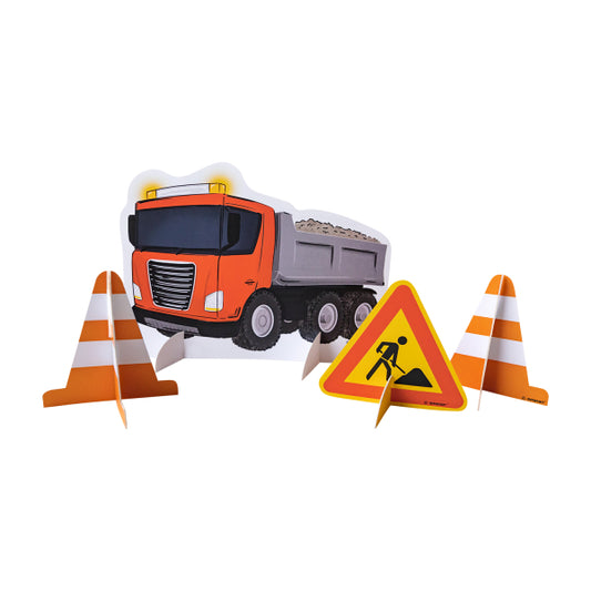 Διακόσμηση Τραπεζιού Kit Construction Part / 4 τεμ