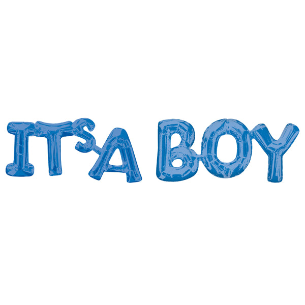 Μπαλόνι Φοιλ Script Phrase It's A Boy  Blue / 43 εκ