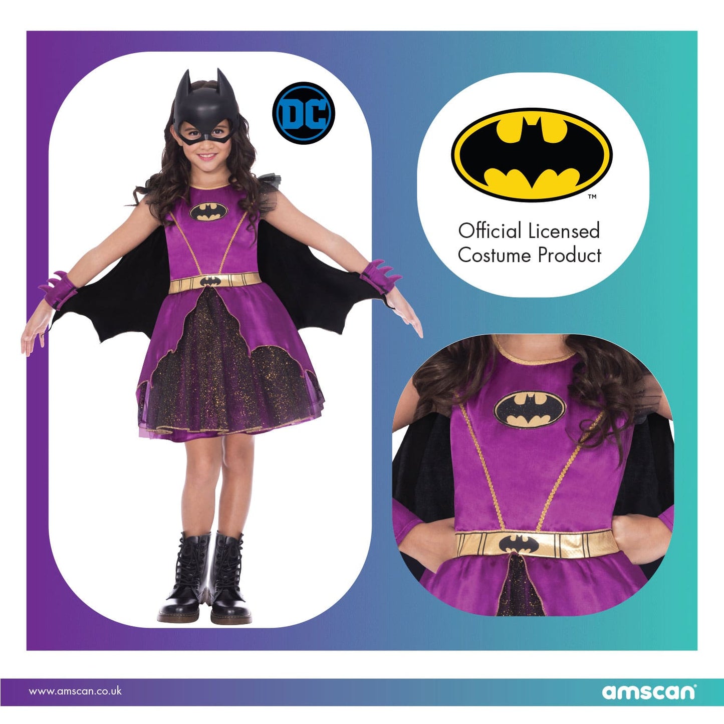 Στολή Purple Batgirl Classic Costume  3-4 Ετών