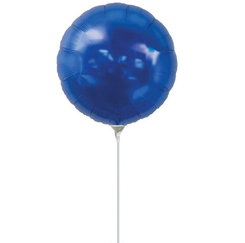 7'' Mini Shape μπαλόνι μπλε στρογγυλό