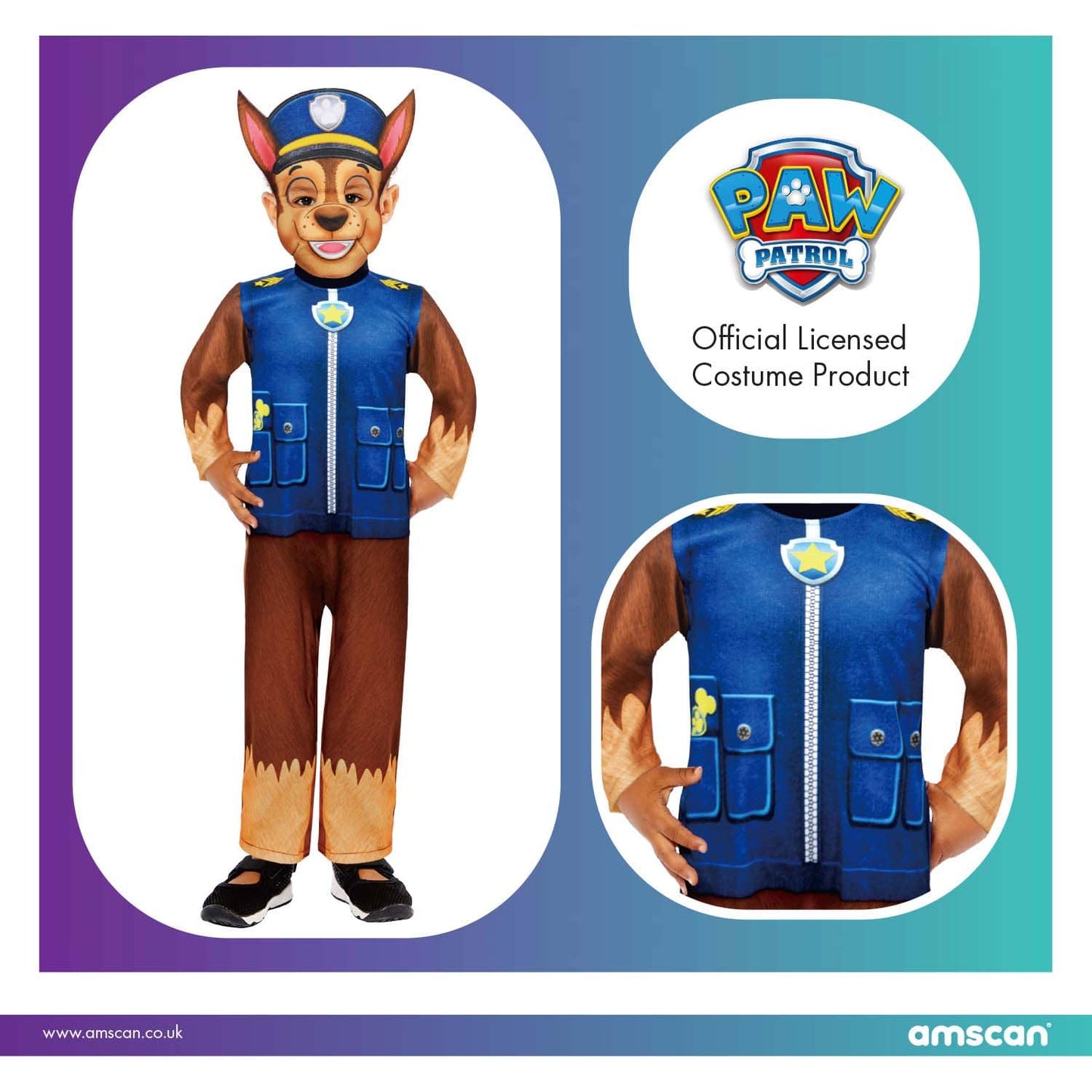 Στολή Paw Patrol Chase Costume 4-6 Ετών