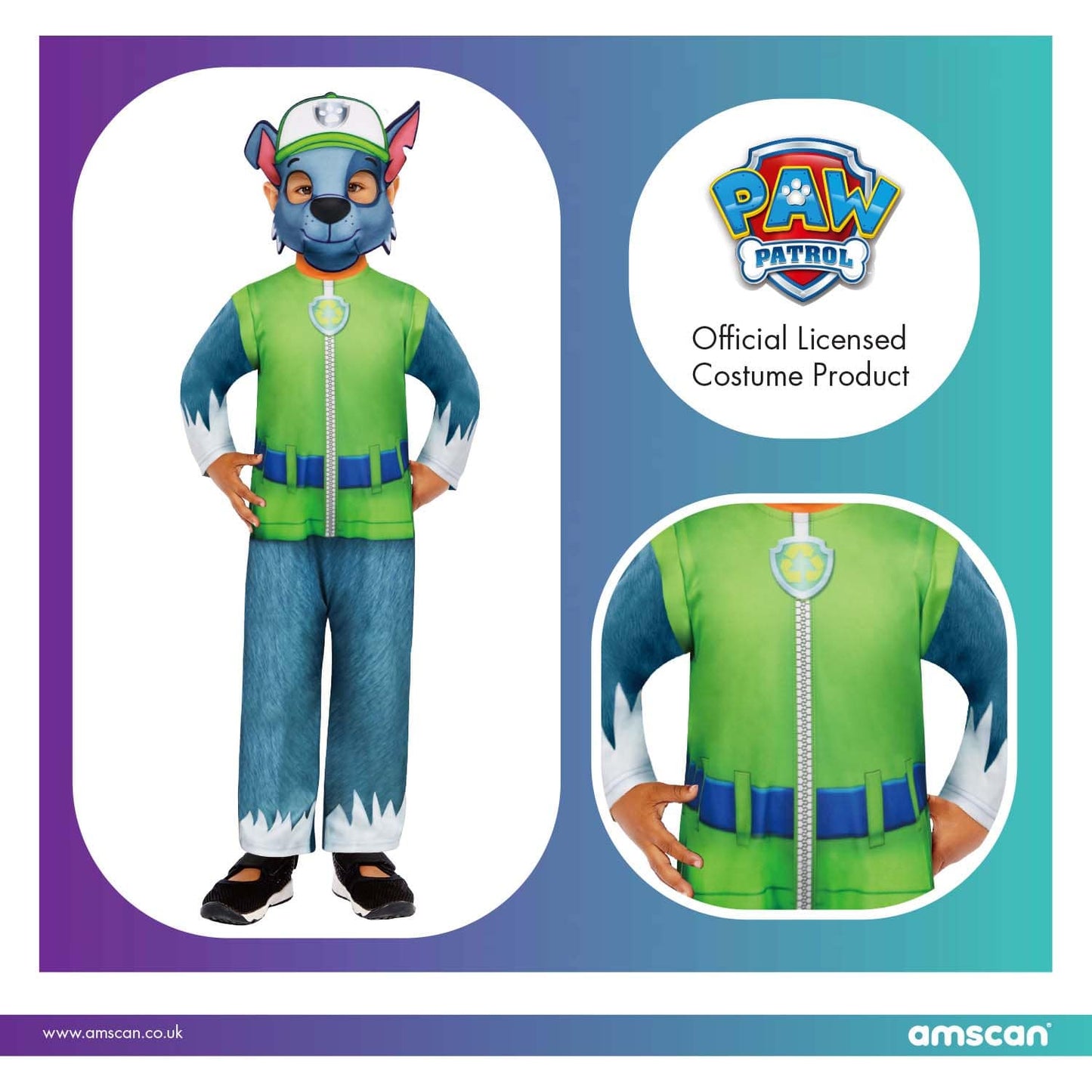 Στολή Paw Patrol Rocky Costume  4-6 Ετών