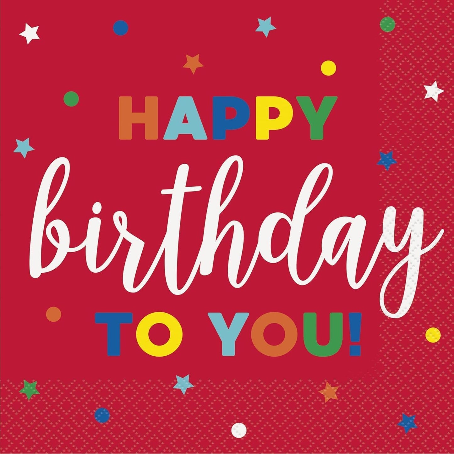 Χαρτοπετσέτες Φαγητού Happy Birthday to You / 16 τμχ