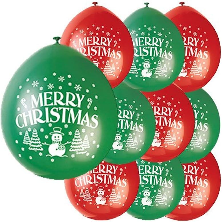 Μπαλόνια Λατέξ 9  Merry Christmas / 10 τεμ.